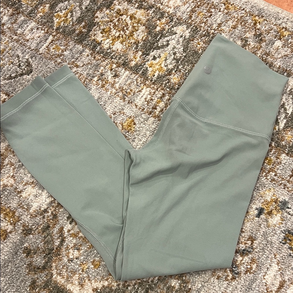 Lululemon Align 21” length high waist Mint Leggings size 0